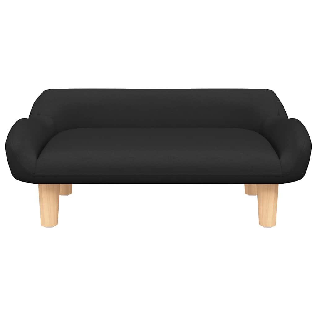 sofa til børn 70x40x24 cm stof sort