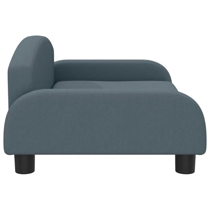 sofa til børn 70x45x30 cm stof mørkegrå