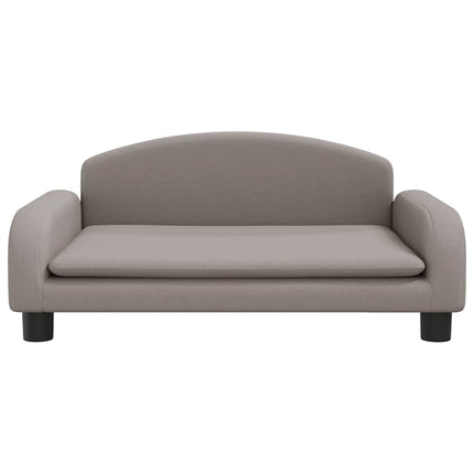 sofa til børn 70x45x30 cm stof gråbrun