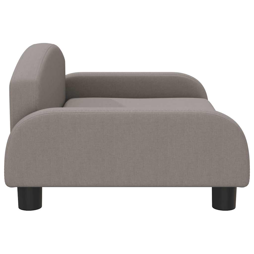 sofa til børn 70x45x30 cm stof gråbrun