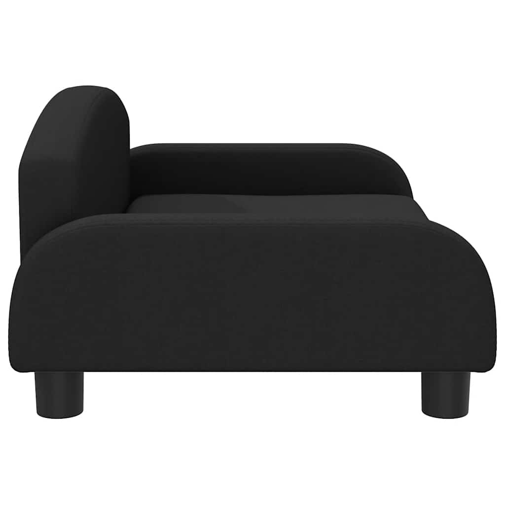 sofa til børn 70x45x30 cm stof sort