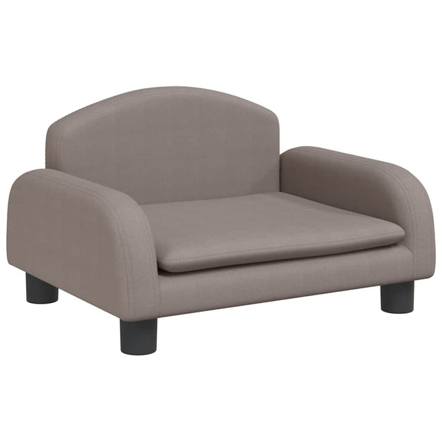 sofa til børn 50x40x30 cm stof gråbrun