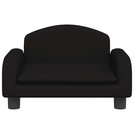 sofa til børn 50x40x30 cm stof sort