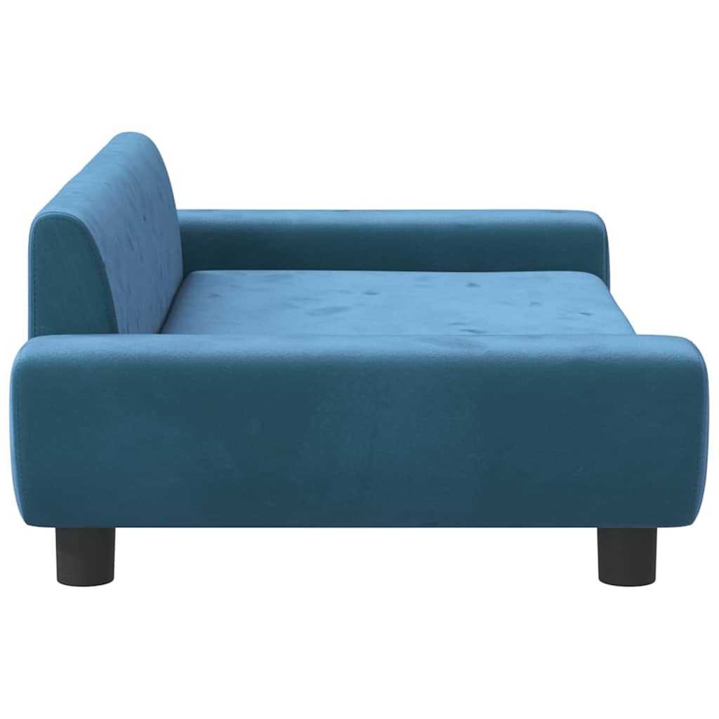 sofa til børn 100x54x33 cm velour blå