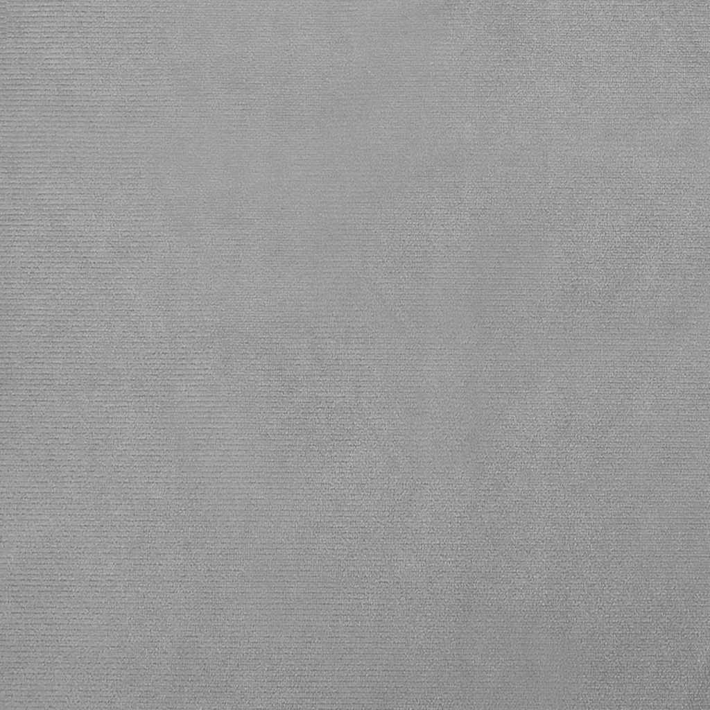 sofa til børn 70x45x26 cm velour lysegrå