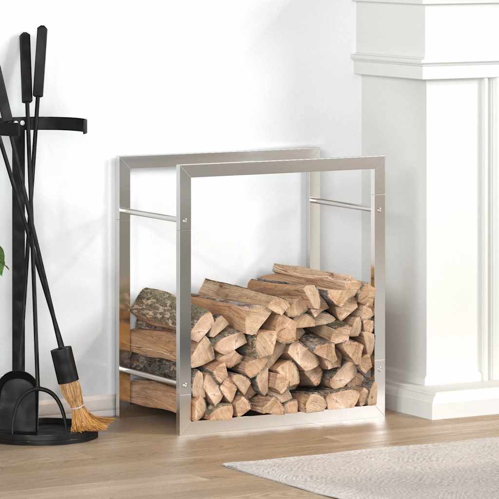 brændestativ 50x28x56 cm rustfrit stål billede