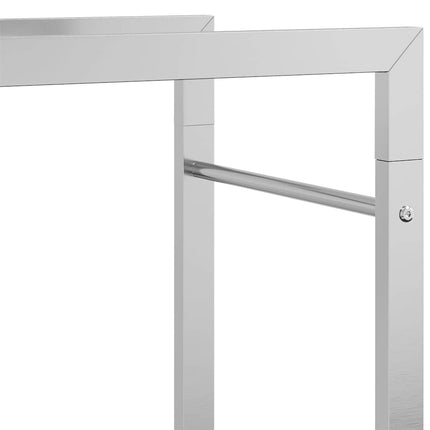 brændestativ 50x28x94 cm rustfrit stål
