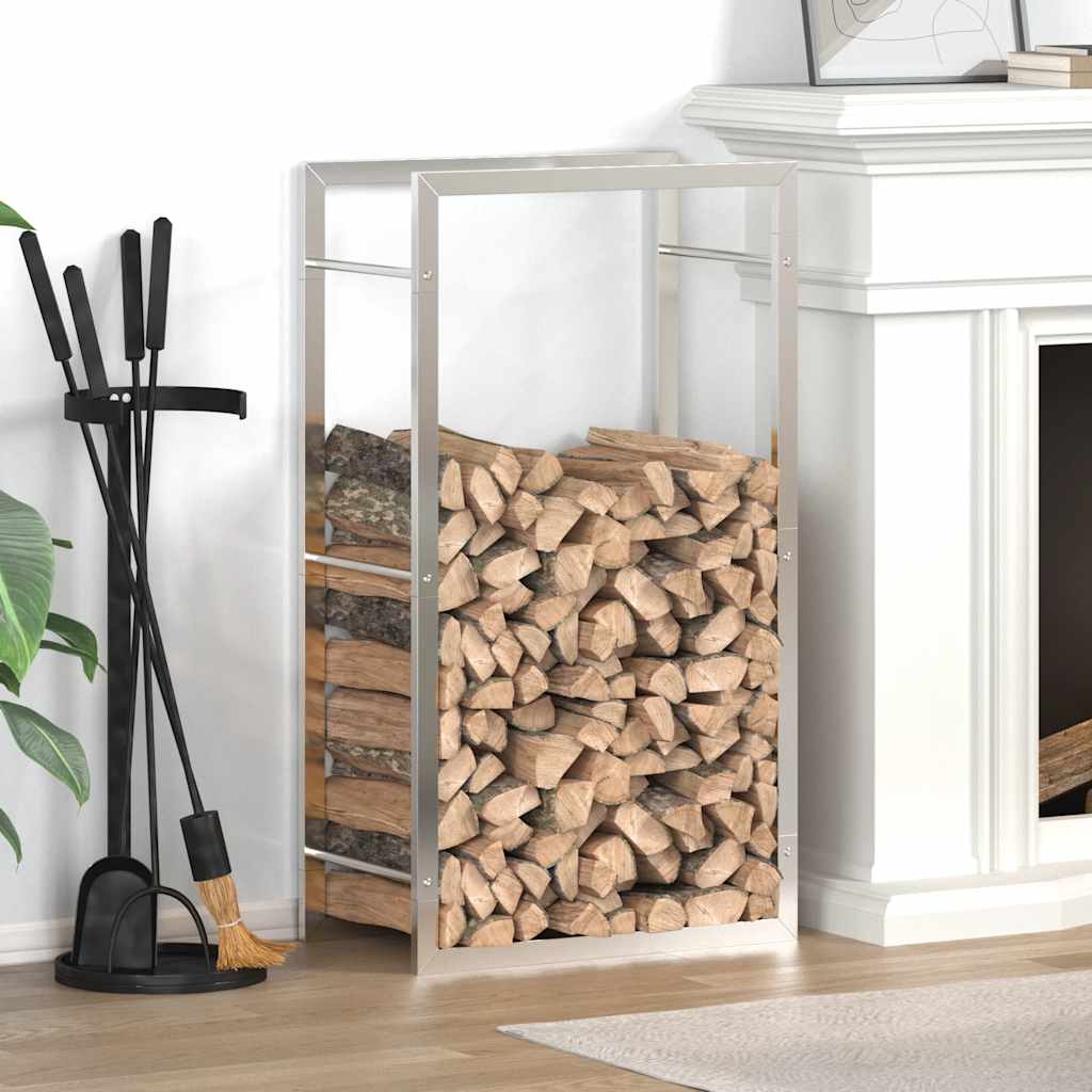 brændestativ 50x28x94 cm rustfrit stål billede