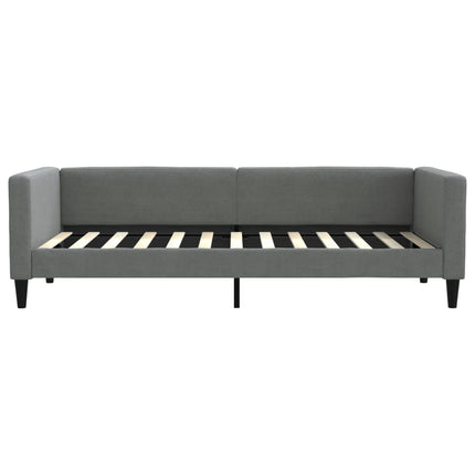 daybed med madras 90x200 cm stof mørkegrå