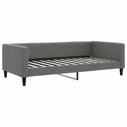 daybed med madras 100x200 cm stof mørkegrå