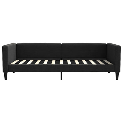 daybed med madras 100x200 cm stof sort