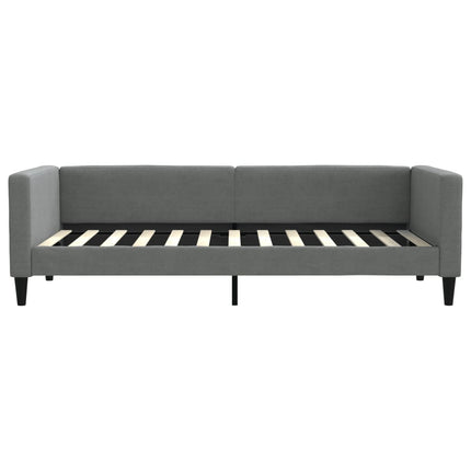 daybed med udtræk 90x200 cm stof mørkegrå