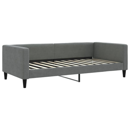 daybed med udtræk 100x200 cm stof mørkegrå
