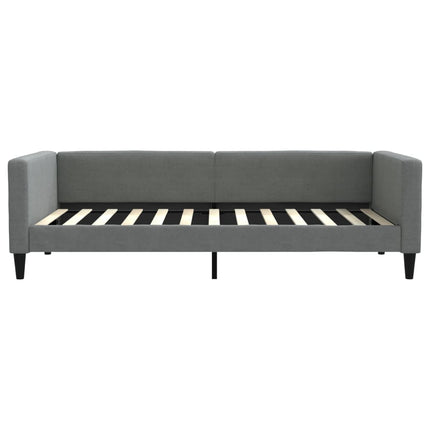 daybed med udtræk 100x200 cm stof mørkegrå