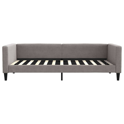 daybed med udtræk 100x200 cm stof gråbrun