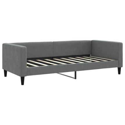 daybed med udtræk 100x190 cm stof mørkegrå
