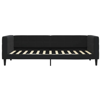 daybed med madras 90x200 cm velour sort