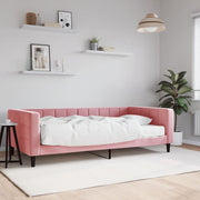 daybed med madras 100x200 cm velour pink