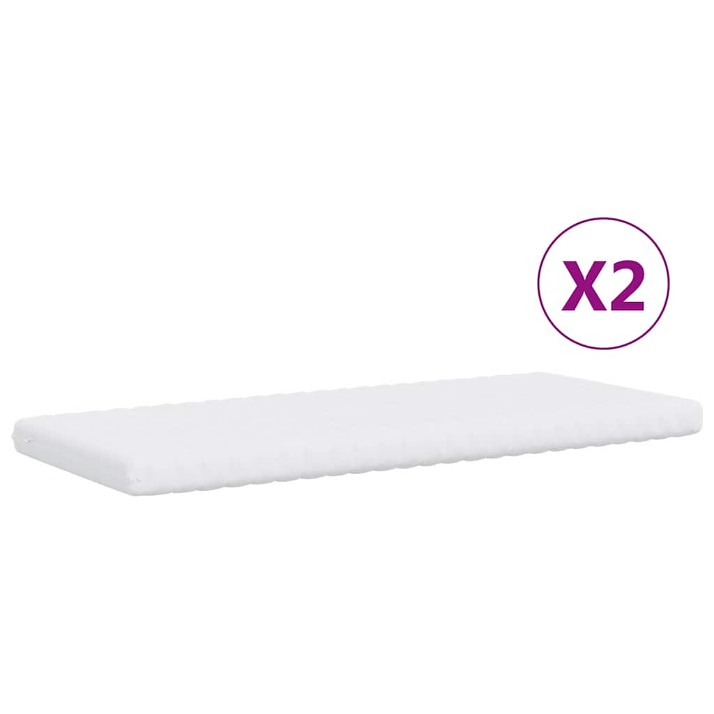 daybed med udtræk og madras 80x200 cm velour gul