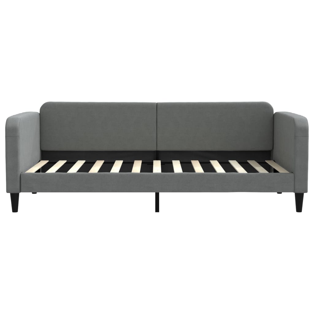 daybed med madras 90x200 cm stof mørkegrå