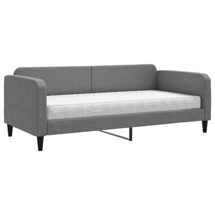 daybed med madras 90x190 cm stof mørkegrå