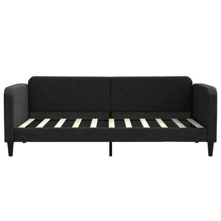 daybed med madras 90x190 cm stof sort