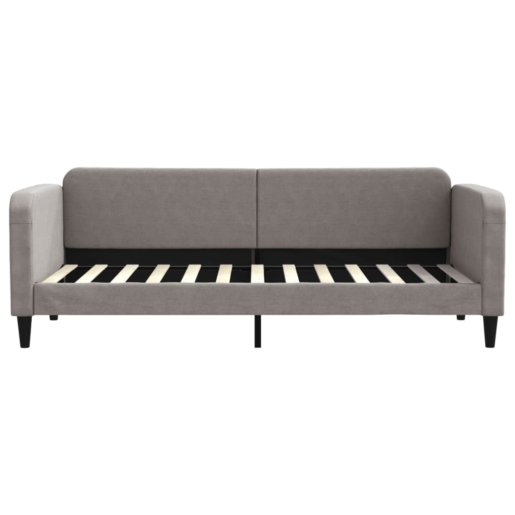 daybed med udtræk 80x200 cm stof gråbrun