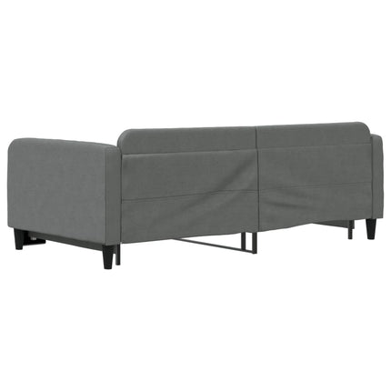 daybed med udtræk 100x200 cm stof mørkegrå