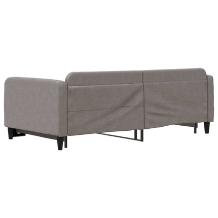 daybed med udtræk 100x200 cm stof gråbrun