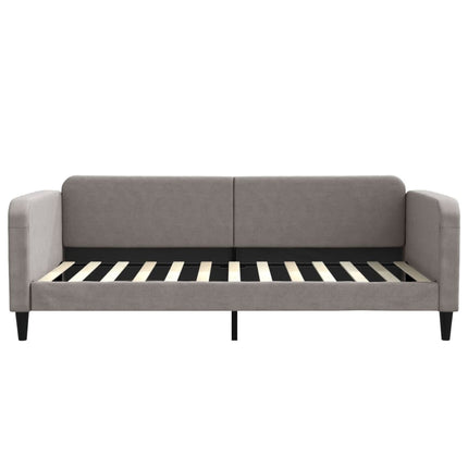 daybed med udtræk 100x200 cm stof gråbrun