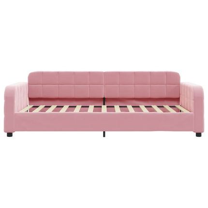 daybed med madras 100x200 cm velour pink