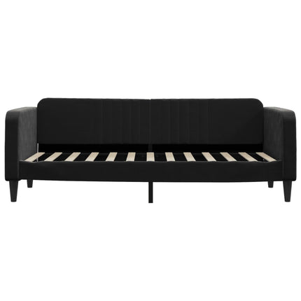 daybed med madras 80x200 cm velour sort