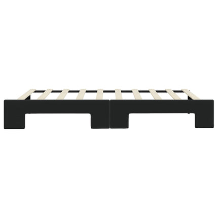 daybed med udtræk 90x190 cm velour sort