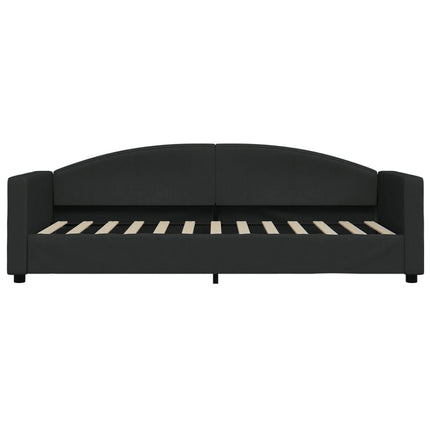 daybed med madras 80x200 cm stof sort