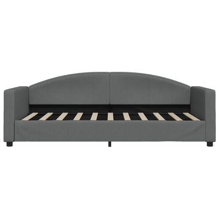 daybed med madras 90x190 cm stof mørkegrå