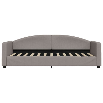 daybed med udtræk 80x200 cm stof gråbrun