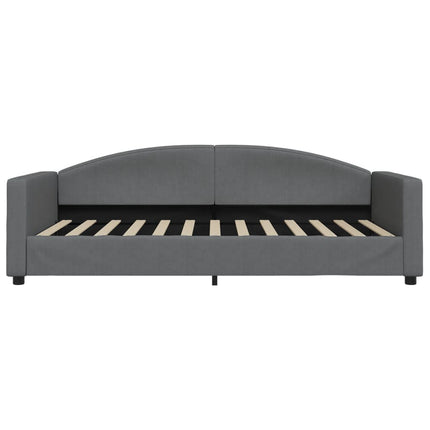 daybed med udtræk 100x200 cm stof mørkegrå