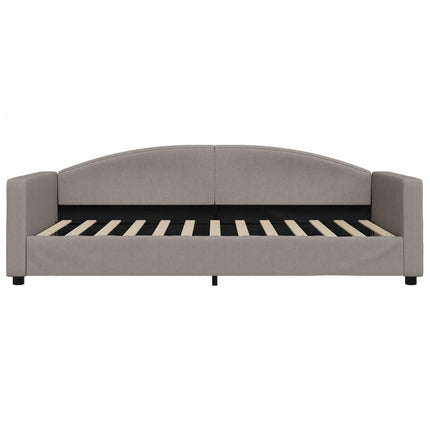 daybed med udtræk 100x200 cm stof gråbrun