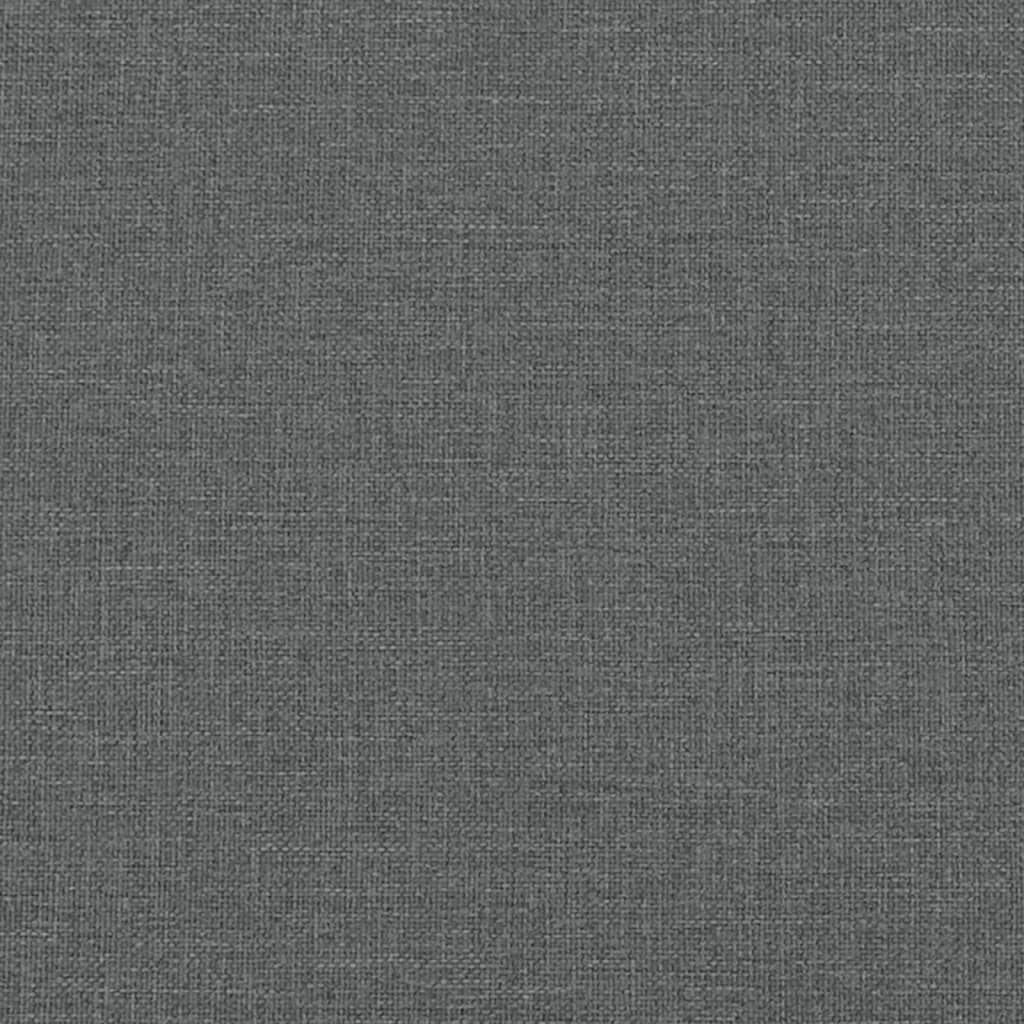 daybed med udtræk og madras 100x200 cm stof mørkegrå
