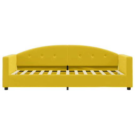daybed med madras 80x200 cm velour gul