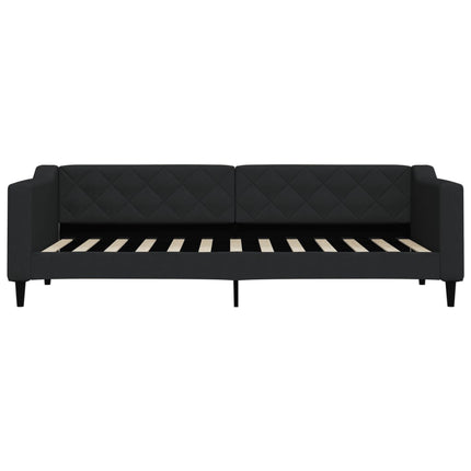 daybed med madras 80x200 cm stof sort