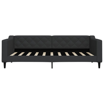 daybed med madras 90x190 cm stof sort