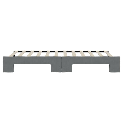 daybed med udtræk 90x200 cm stof mørkegrå