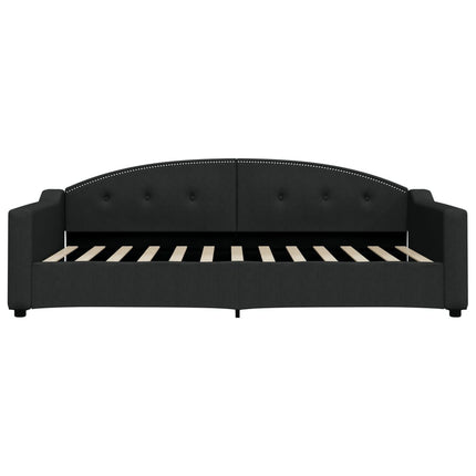 daybed med madras 100x200 cm stof sort