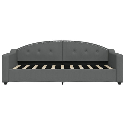daybed med madras 90x190 cm stof mørkegrå