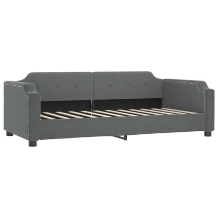 daybed med madras 80x200 cm stof mørkegrå