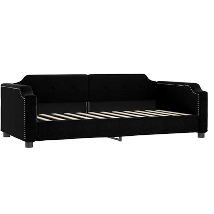 daybed med madras 80x200 cm stof sort