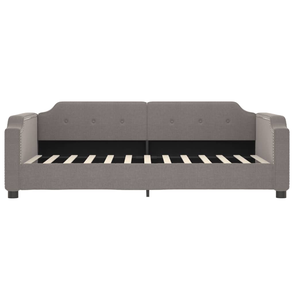 daybed med madras 80x200 cm stof gråbrun