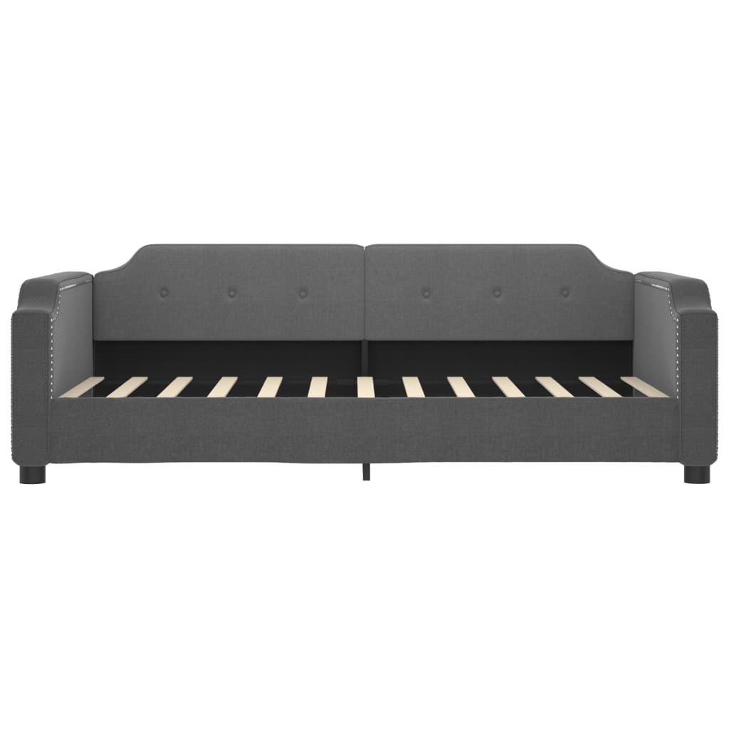 daybed med madras 90x200 cm stof mørkegrå