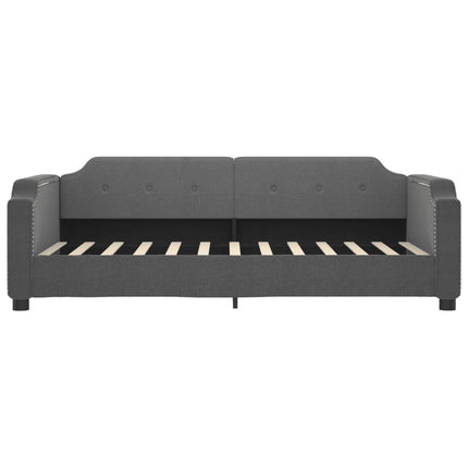daybed med udtræk 100x200 cm stof mørkegrå
